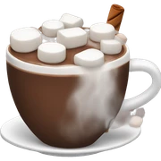 Hot chocolate with marshmallows  sticker