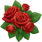 Red roses bouquet  sticker