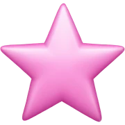 Star pink sticker