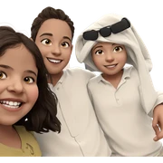 smiling girl with boys sticker