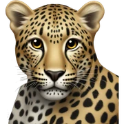leopard black sticker