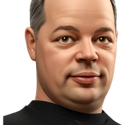 realistic portrait of a man sticker