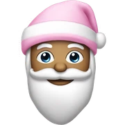light pink santa hat sticker