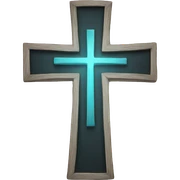 christian cross sticker