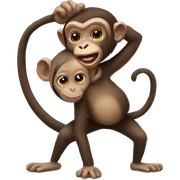 monkey with babana sticker