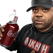 cool dude with coke and car sticker
