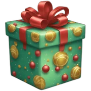 Christmas present sticker