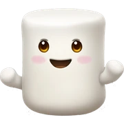 Marshmallow sticker