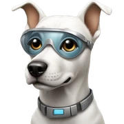 Futuristic Dog sticker
