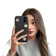 girl taking selfie indoors sticker