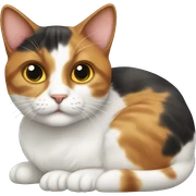 Calico cat sticker