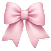 Light pink bow sticker