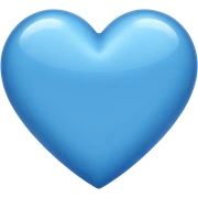 Blue heart sticker