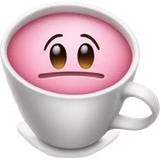 Pink coffe sticker