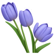 Periwinkle tulips sticker