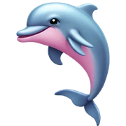 Pastel-pink-colors-dolphin sticker