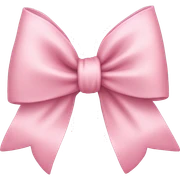 Light pink bow sticker