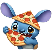 stich eat pizza sticker