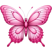 Pink butterfly sticker