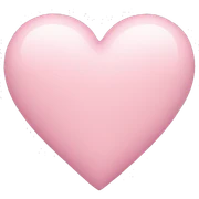 pastel pink heart sticker