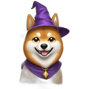 wizard shiba sticker