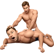 intimate moment between boys sticker