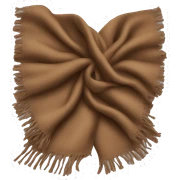 brown scarf sticker