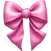 Pink bow sticker