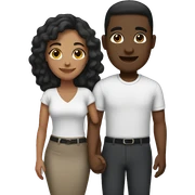 Interracial couple sticker