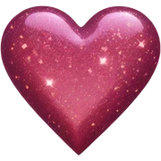 sparkly heart sticker