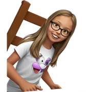 smiling girl in white shirt sticker