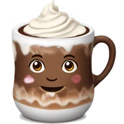 Hot chocolate with cream  sticker