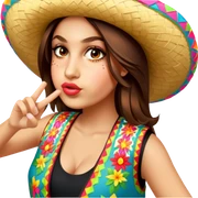 Fiestero with Sombrero sticker
