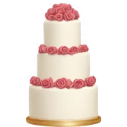 Wedding cake sticker