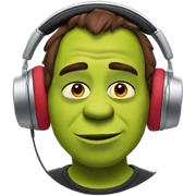 Shrak Listen Music in Dark-red Airpods sticker