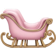 light pink sleigh sticker