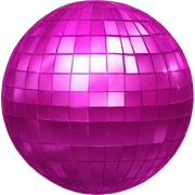 Pink disco ball sticker
