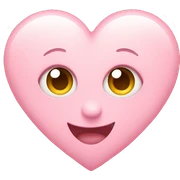 Light pink heart sticker