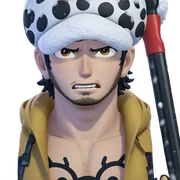 trafalgar law in the snow sticker