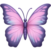 Pink butterfly sticker