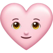 Pastel pink heart  sticker