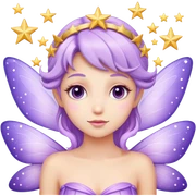 A light purple fairy with stars sticker