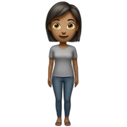 woman standing sticker