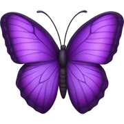 Purple butterfly inside heart sticker
