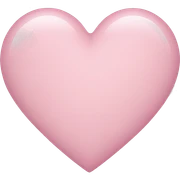 Pastel baby pink heart sticker