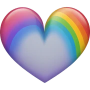 rainbow heart sticker
