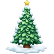 christmas tree with snow sticker