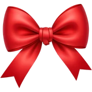 Bow with a heart sticker