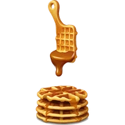 Caramel waffles  sticker