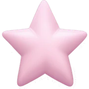 pastel pink star sticker